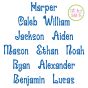 Harper Embroidery Font | Machine Embroidery Designs by JuJu