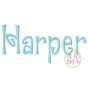Harper Embroidery Font | Machine Embroidery Designs by JuJu