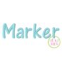 Marker Embroidery Font | Machine Embroidery Designs by JuJu