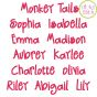 Monkey Tails Embroidery Font | Machine Embroidery Designs by JuJu