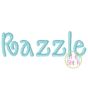 Razzle Embroidery Font | Machine Embroidery Designs by JuJu
