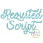 Requited Script Embroidery Font | Machine Embroidery Designs by JuJu
