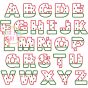 Watermelon Alphabet Applique Set | Machine Embroidery Designs by JuJu
