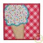 Ice Cream Cone Box Applique | Machine Embroidery Designs by JuJu