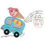 Ice Cream Truck Applique | Machine Embroidery Designs by JuJu