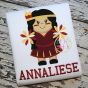 Indian Cheer Applique | Machine Embroidery Designs by JuJu