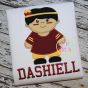 Indian Boy Jersey Applique | Machine Embroidery Designs by JuJu