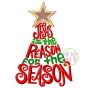 Jesus is the Reason for the Season Tree Embroidery | Machine Embroidery Designs by JuJu