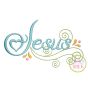 Itch 2 Stitch Jesus Swirl Digital Embroidery Machine Designs by JuJu
