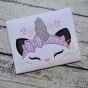 Kitty Unicorn Horn Applique | Machine Embroidery Designs by JuJu