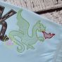 Knight Dragon Sketch Embroidery | Machine Embroidery Designs by JuJu