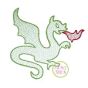 Knight Dragon Sketch Embroidery | Machine Embroidery Designs by JuJu