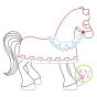 Knight Horse Embroidery | Machine Embroidery Designs by JuJu