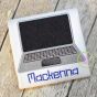 Laptop Applique Design | Machine Embroidery Designs by JuJu