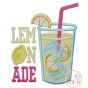 Lemonade Applique | Machine Embroidery Designs by JuJu