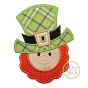 Leprechaun Face Boy Applique Design | Machine Embroidery Designs by JuJu