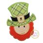 Leprechaun Face Boy Applique Design | Machine Embroidery Designs by JuJu