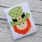 Leprechaun Face Boy Applique Design | Machine Embroidery Designs by JuJu