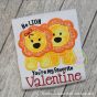 Lion Pair Applique Digital Machine Embroidery Designs by JuJu