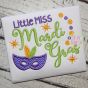 Little Miss Mardi Gras Applique | Machine Embroidery Designs by JuJu