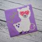 Llama Glasses Applique | Machine Embroidery Designs by JuJu