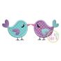 Love Birds 2 Applique | Machine Embroidery Designs by JuJu