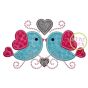 Love Birds 3 Applique | Machine Embroidery Designs by JuJu