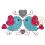 Love Birds 3 Applique | Machine Embroidery Designs by JuJu