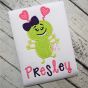 Love Monster Girl Applique | Machine Embroidery Designs by JuJu
