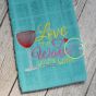Love the Wine You're With Embroidery | Machine Embroidery Designs by JuJu