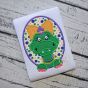 Mardi Gras Alligator Girl Applique | Machine Embroidery Designs by JuJu