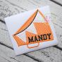 Megaphone Pennant Applique | Machine Embroidery Designs by JuJu