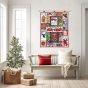 ITH Merry And Bright Wall Hanging | Machine Embroidery Designs by JuJu