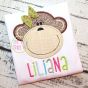 Monkey Face 2 Applique | Machine Embroidery Designs by JuJu