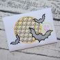 Moon and Bats Motif Embroidery | Machine Embroidery Designs by JuJu