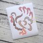 Swirl Turkey Motif Embroidery | Machine Embroidery Designs by JuJu