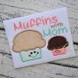 Muffins with Mom Applique | Machine Embroidery Designs by JuJu