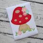 Mushroom with Flowers Applique | Machine Embroidery Designs by JuJu