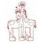 Noah's Ark Redwork Machine Embroidery Designs by JuJu