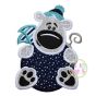 Ornament Bear Applique | Machine Embroidery Designs by JuJu
