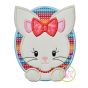 Oval Bunny Girl Applique | Machine Embroidery Designs by JuJu