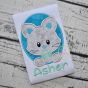 Oval Cat Boy Applique | Machine Embroidery Designs by JuJu