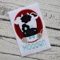 Oval Cow Boy Applique | Machine Embroidery Designs by JuJu