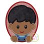 Oval Farm Boy Applique | Machine Embroidery Designs by JuJu