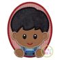 Oval Farm Boy Applique | Machine Embroidery Designs by JuJu