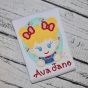 Oval Farm Girl Applique | Machine Embroidery Designs by JuJu