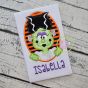 Oval Frankenstein Bride Applique | Machine Embroidery Designs by JuJu