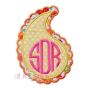 Paisley Double Applique | Machine Embroidery Designs by JuJu