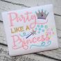 Party Like a Princess Embroidery | Machine Embroidery Designs by JuJu