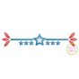 Patriotic Border 2 Sketch Embroidery | Machine Embroidery Designs by JuJu